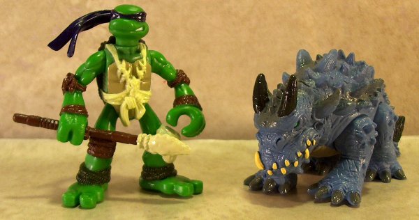 Mini Mutants Paleo Patrol Donatello VS Stego