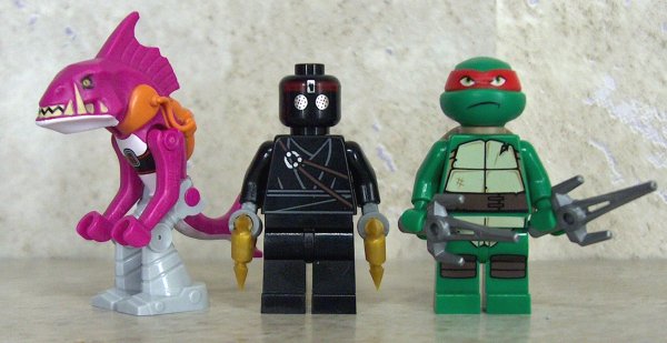 Fishface, Foot Ninja and Raph