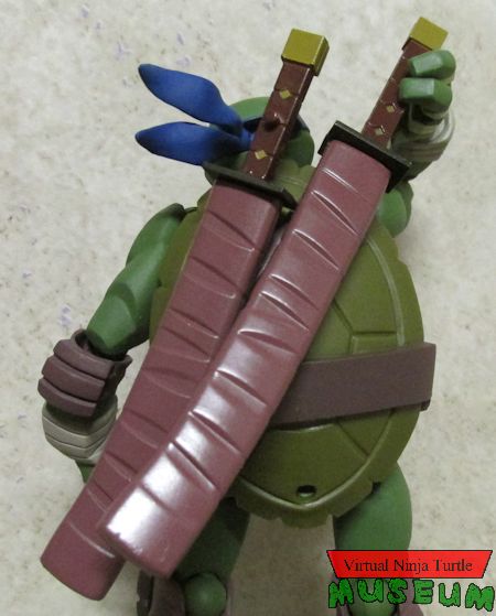 Revoltech Leonardo pulling a sword