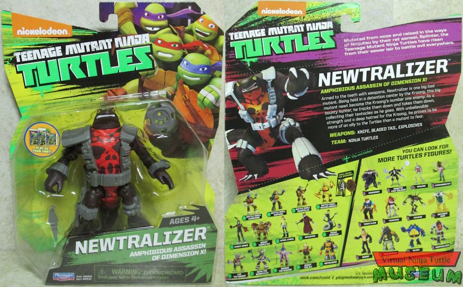 2015 card with Team TMNT sticker front and back