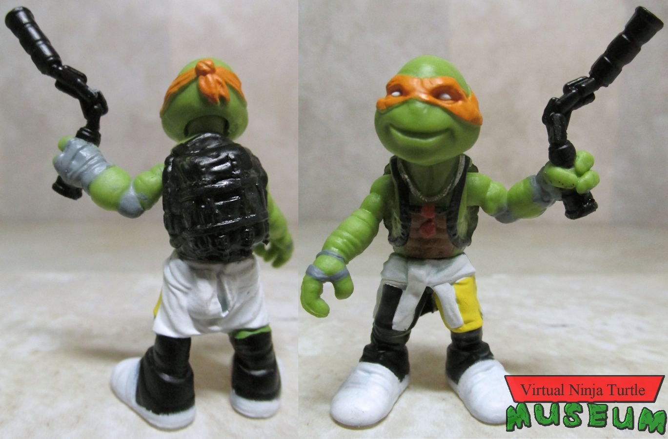 Shadow Ninja Michelangelo front and back