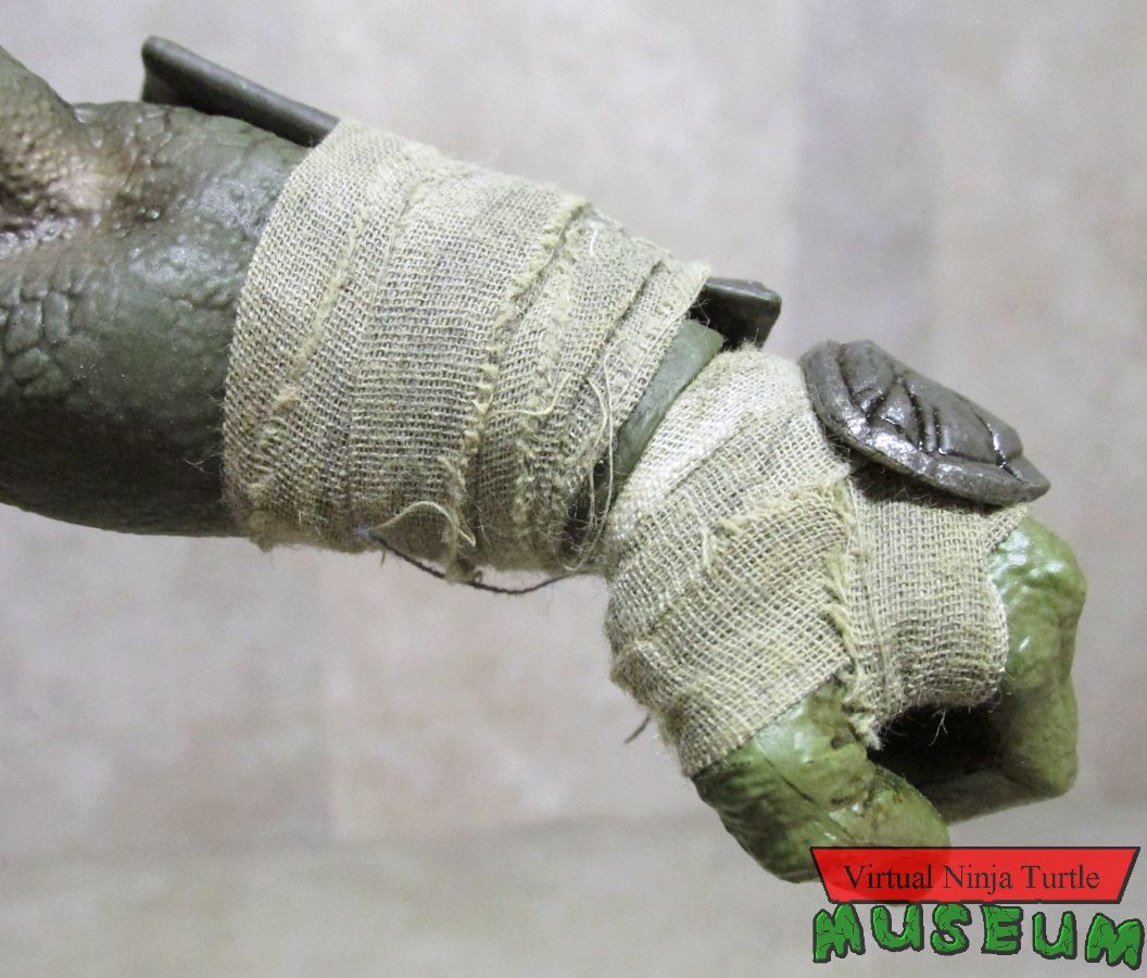 Leonardo's wrist wrappings