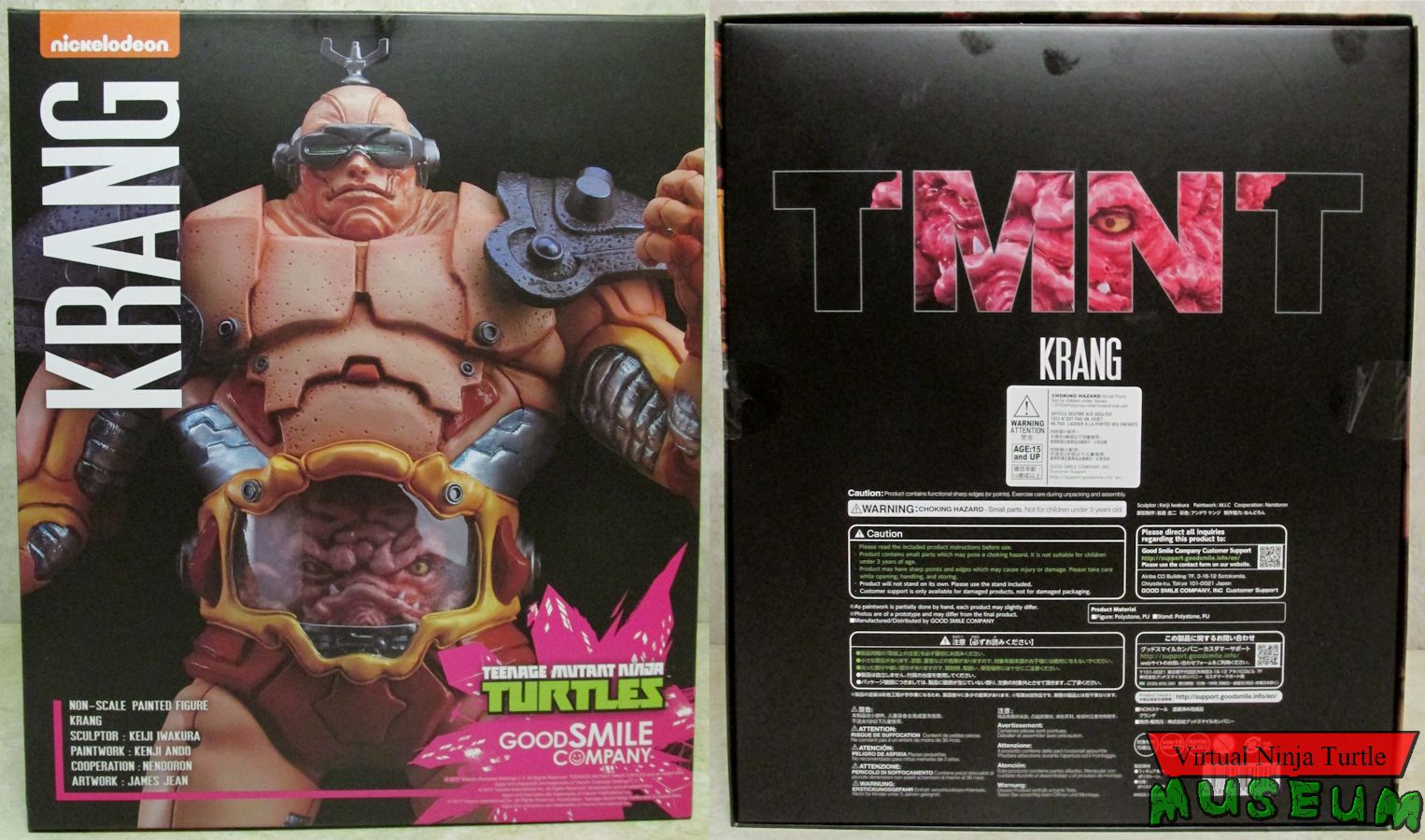 Krang box front and back