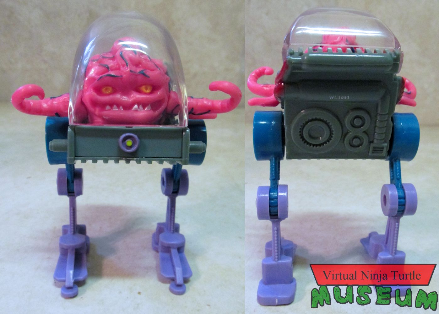 Krang in walker front and back