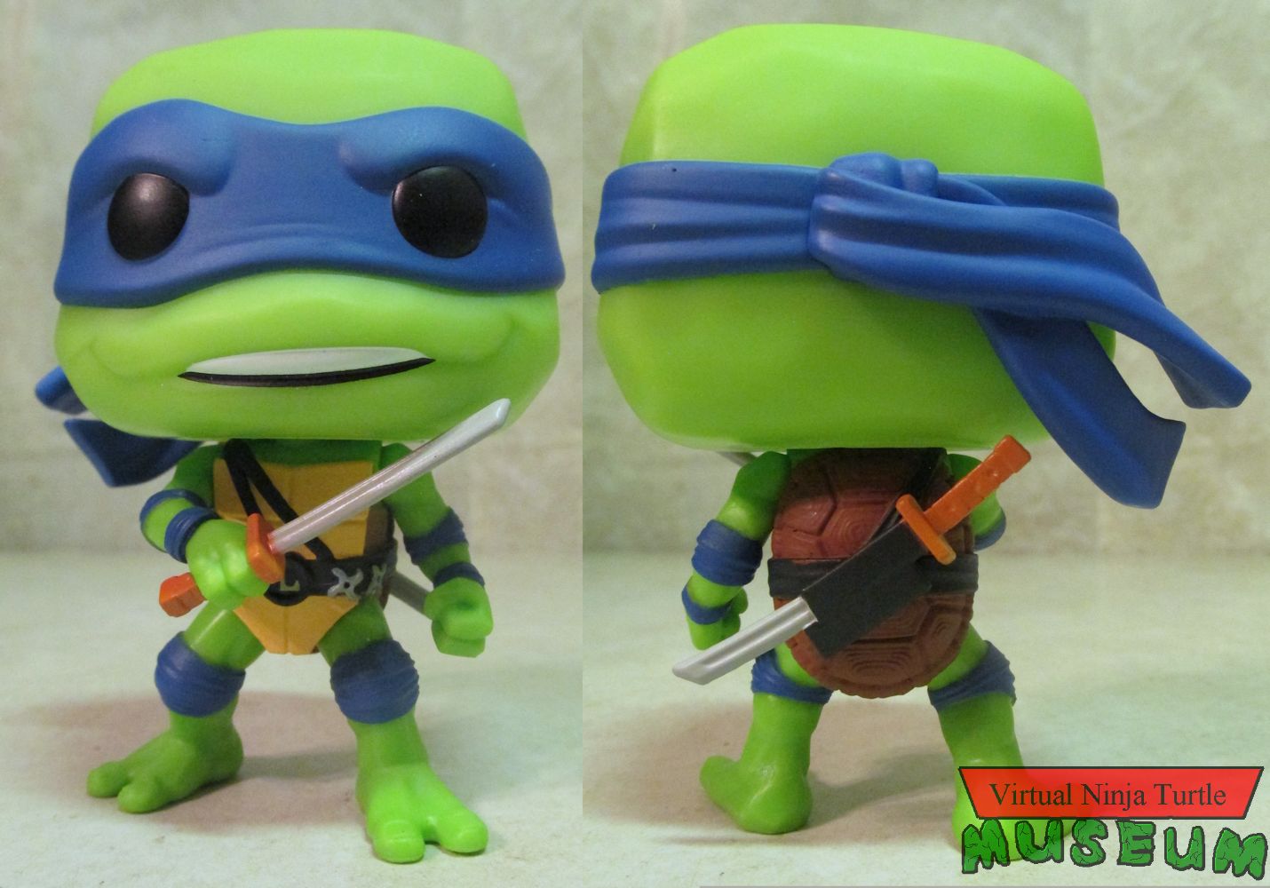 Mutant Mayhem Leonardo front and back