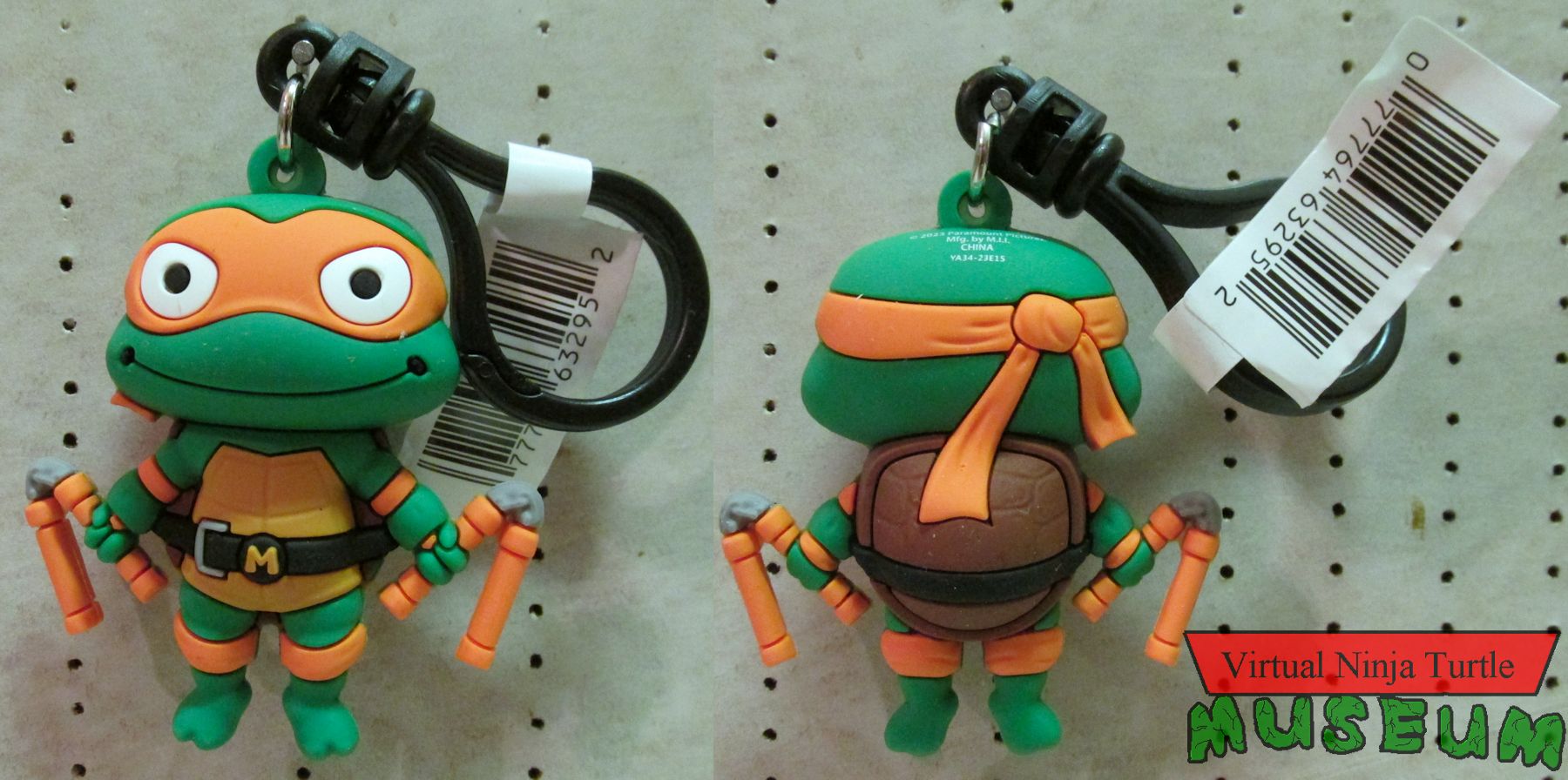 Michelangelo Bag Clip front and back