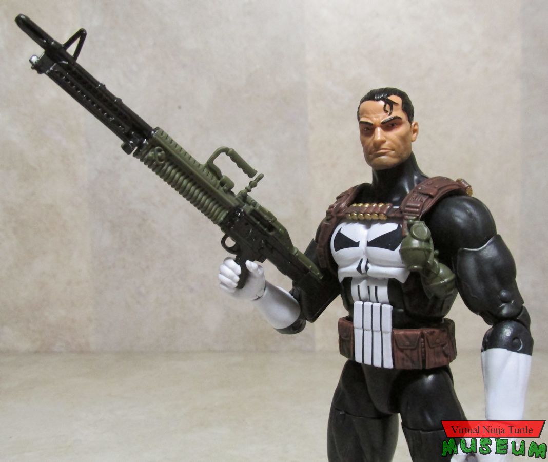 Punisher with machine gun