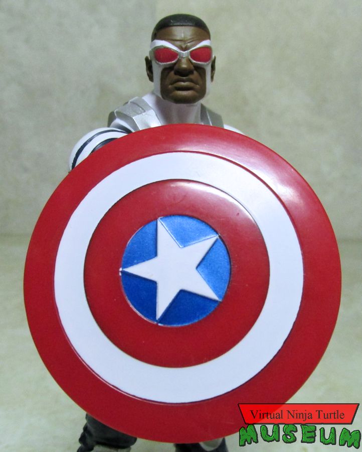 Sam Wilson with shield