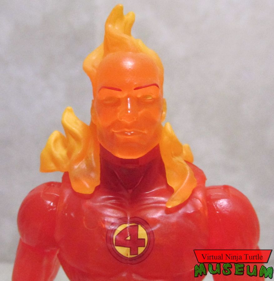 Human Torch close up