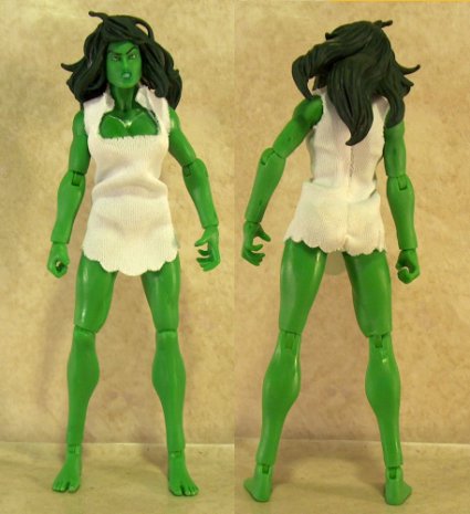 She Hulk front and back