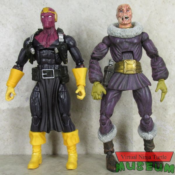 Hasbro Baron Zemo with maskless Toy Biz Baron Zemo