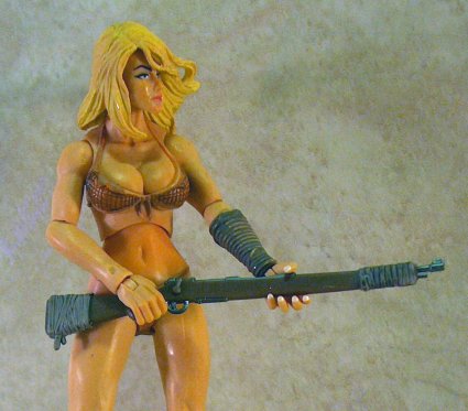 Shanna with rifle