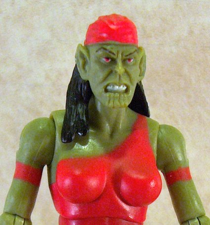 Skrull Elektra close up