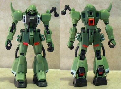 Zaku front and back