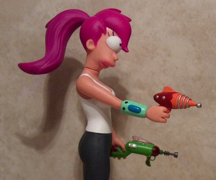 Leela with guns 1