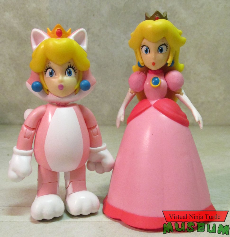 Cat Peach and regular Peach