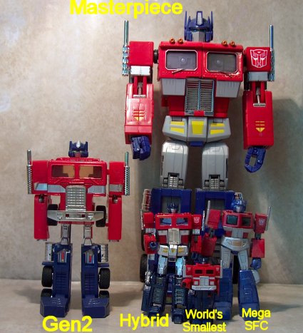 Optimus Primes in robot mode